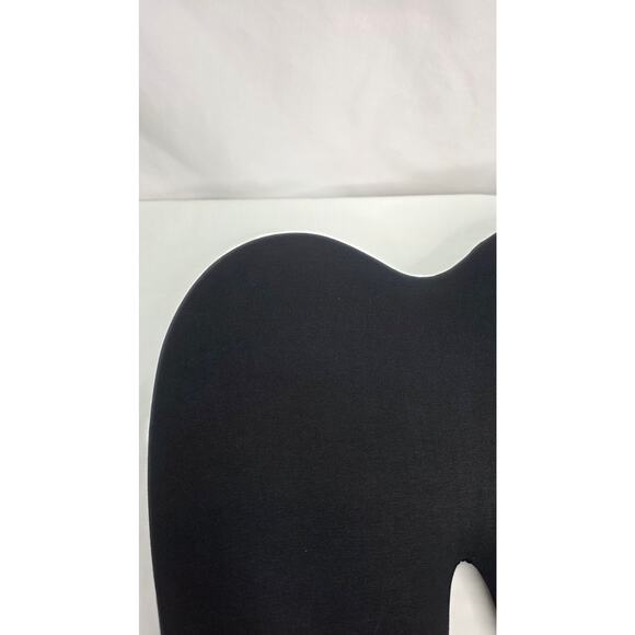 C CUSHION LAB Black Extra Dense Lumbar Pillow for Lower Back Pain Relief w Strap - Picture 3 of 14